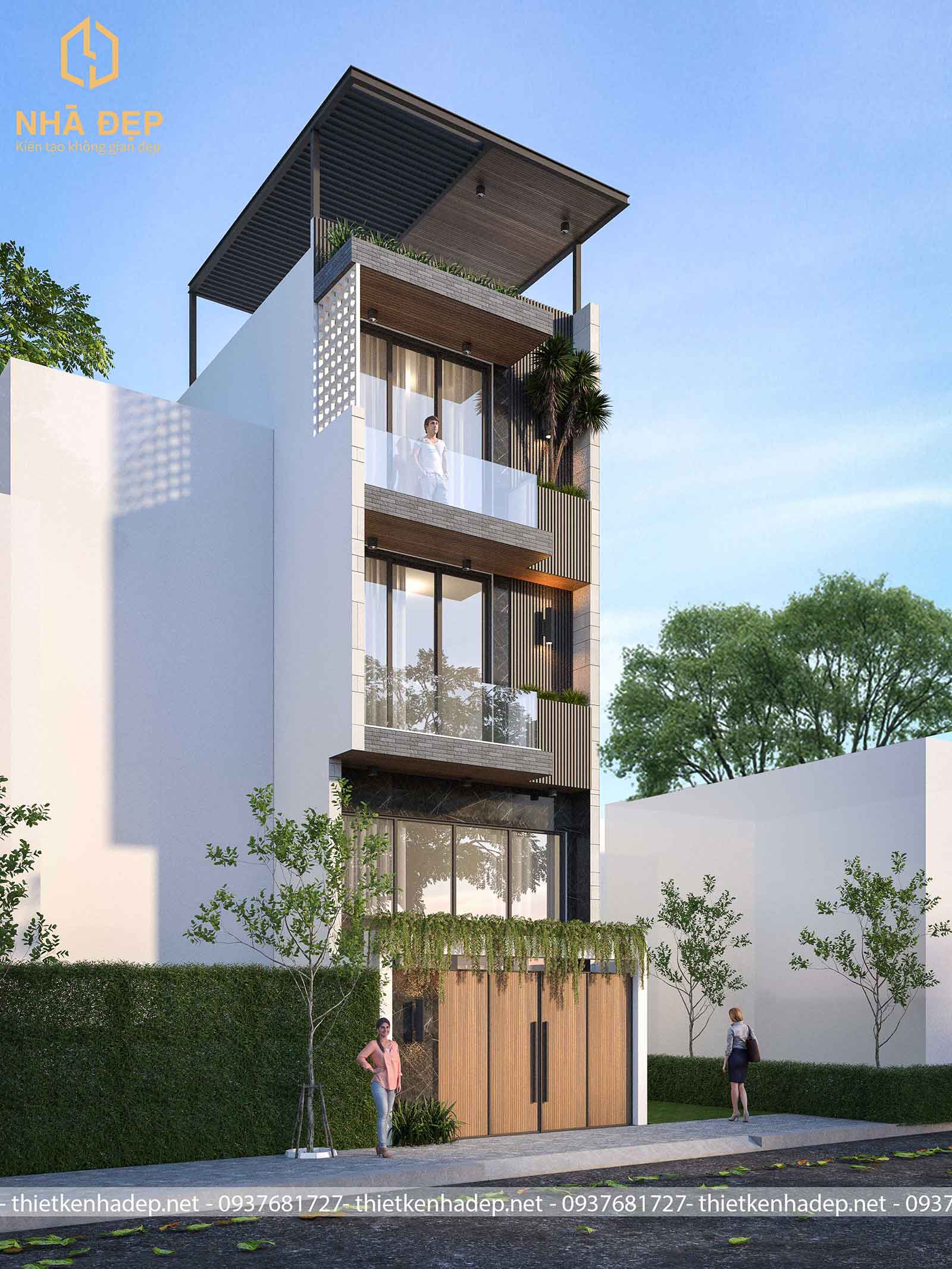 Mẫu nhà đẹp 2 tầng